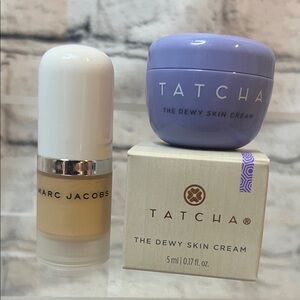 💦 DEWY COMBO! Tatcha Dewy Skin Cream and Marc Jacobs Highlights Dew Drops